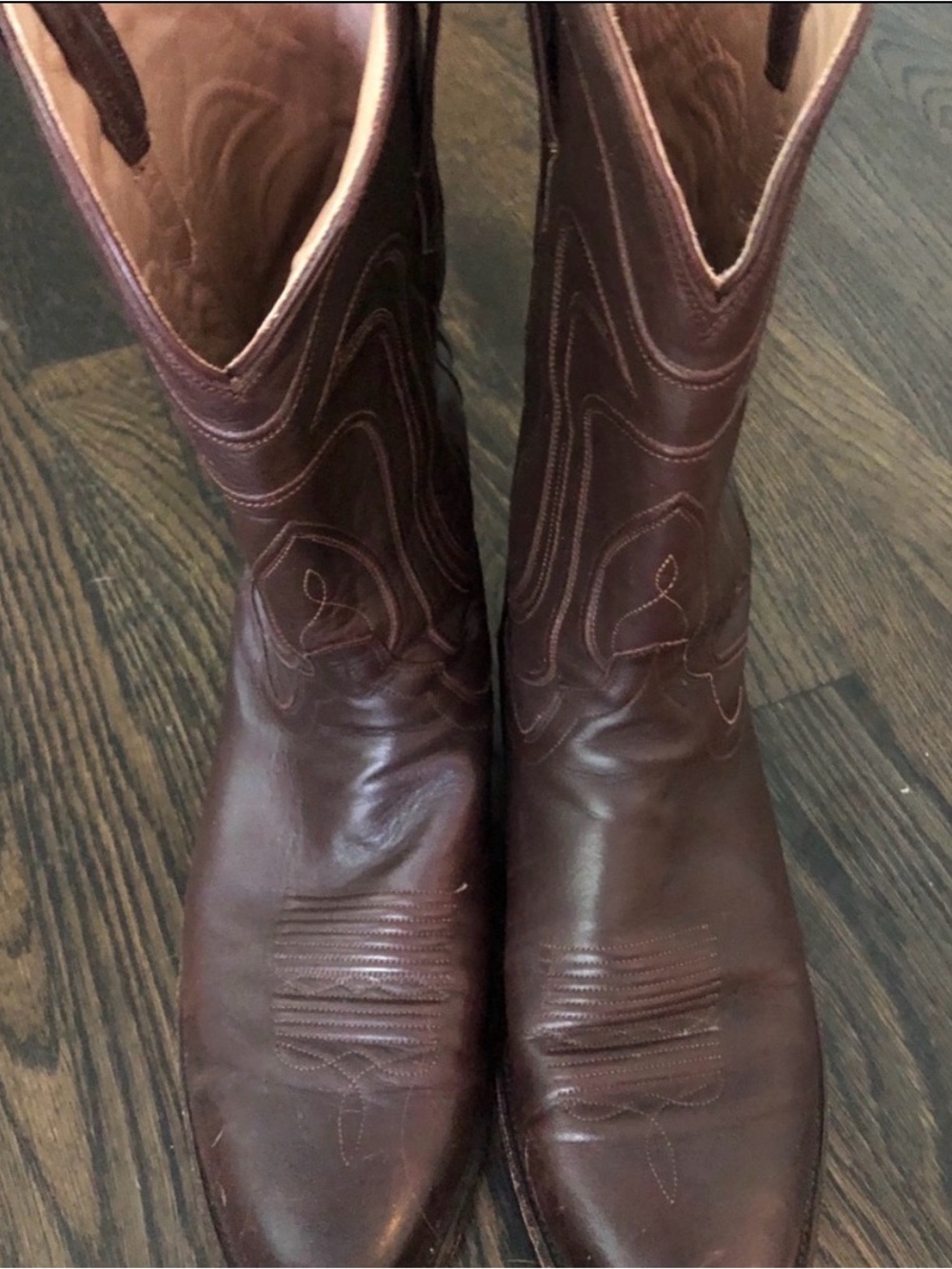 Tecovas Dark Brown Western Boots - Picture 2 of 4